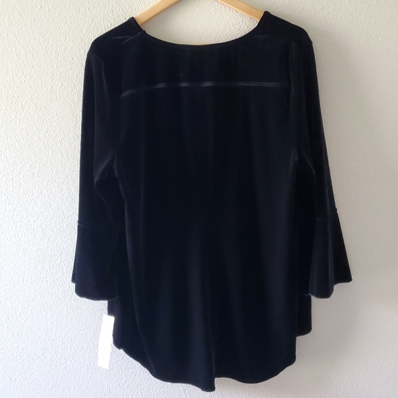 ❄️ SNO SKINS XL USA-Made Black Velvet Blouse + Dress Pants Matching Set - Picture 6 of 12